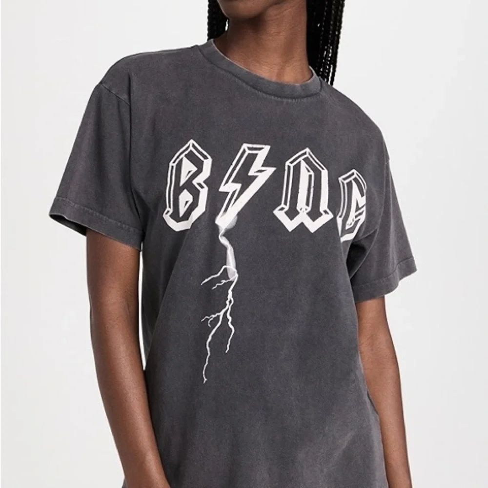 Anine Bing Lightning Bolt Oversized T-Shirt sz MEDIUM - Picture 6 of 7